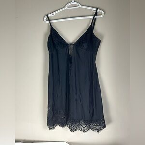 BootayBag Lace Black Slip Dress